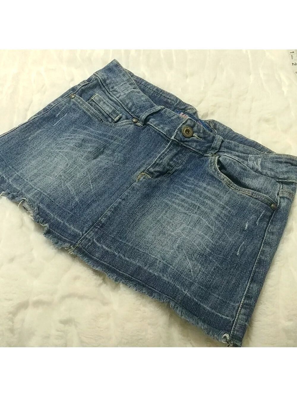Jou jou premium raw hem sexy mini skirt 7/8 unique pockets Festival Summer